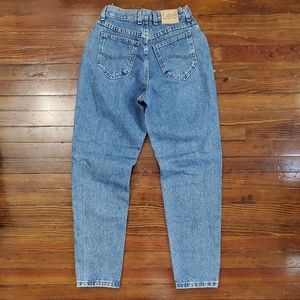 25x30 women's vtg 90s Lee High Waisted Mom Jeans medium wash made in usa 7f750p